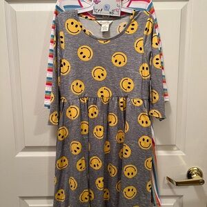 NWT 2 dresses in the pack. Yellow Gray 3/4 Sleeve Casual Sundress